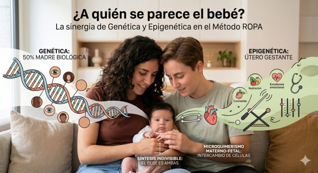 Con el método ROPA, ¿a quién se parece el bebé? Genética y Epigenética explicadas